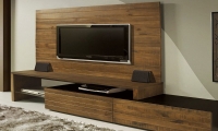 Painel de madeira para TV